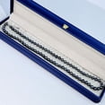 thumbnail image 2 of Yami 5.5-6mm Black Pearl Necklace with Cultured Pearls & Sterling Silver Clasp 18+2in Length Valentine's Day Jewelry Gift, 2 of 10