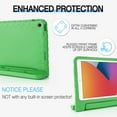 thumbnail image 3 of iPad 9th/8th/7th Generation 2021/2020/2019(10.2 inch) case, Shockproof, Silicone Rubber EVA Portable Handle Stand Protective Kids Cover Case for iPad 9 8 7 Gen 10.2", Green, 3 of 5
