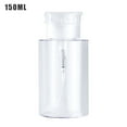 thumbnail image 1 of Braveheart Press Bottle Makeup Remover Storage Container Cosmetic Removal Fluid Plastic Press Bottle, Transparent, 150Ml, 1 of 9