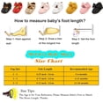 thumbnail image 7 of Baby Girls Mary Jane Flats with Bowknot Flowers Princess Wedding Dress Ballet Shoes Non-Slip Toddler First Walkers Newborn Crib Shoes, 7 of 7