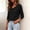 Black, variant on Cowl Neck Tops for Women Soft Knit Long Sleeve Casual Blouse Smart Casual Everyday Shirts for Trendy Coat or Alone Blue 2XL