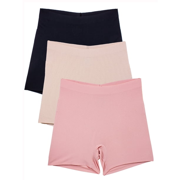 Barbra Lingerie Womens Invisible NoShow Seamless Laser Cut Boyshort