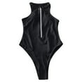 thumbnail image 5 of RUTAYY Women's One Piece Swimsuits V Neck Zipper Pool Comfortable Monokini Surfing Bathing Suit, 5 of 5