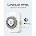 thumbnail image 3 of Indoor Mechanical Outlet Timer, 3 Prong Timers for Electrical Outlets, 24-Hour Programmable Plug in Light Timer (2 Pack), 3 of 4