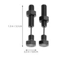 thumbnail image 2 of FONDOTIN 2 Pairs Earring Studs for Color with Punk Hexagonal Screw Nut Design, 2 of 8