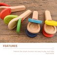 thumbnail image 3 of FUTUREORYY 4pcs Castanet Toy Simple Structure Blue Synthetic Material Music Education Music Class, 3 of 8