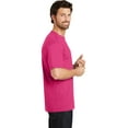 thumbnail image 3 of District Made Mens Perfect Weight Crew Tee-3XL (Dark Fuchsia), 3 of 6
