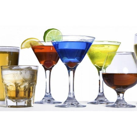1/4 Sheet ~ Alcohol Variation Mixed Drinks 21st Birthday ~ Edible Cake/Cupcake (Best Alcoholic Drinks For 21st Birthday)