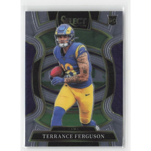 2025 Panini Select #20 RC Terrance Ferguson Los Angeles Rams Near Mint Los Angeles Rams NFL FOOTBALL Trading Card