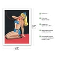 thumbnail image 2 of Blue Bikini - Eyeful Magazine Cover January 1945 - Vintage Pin Up Girl Print by Peter Driben - Bamboo Fine Art 290gsm Paper Print (Unframed) 24x32in, 2 of 4