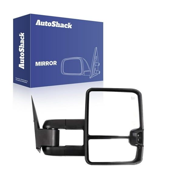 AutoShack Towing Mirror Power Heated Black | Replacement for 2007 Chevrolet Silverado 1500 Classic 2007 Chevrolet Silverado 2500 HD Classic 2007 GMC Sierra 1500 Classic | Passenger Side | 1-PC
