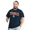 thumbnail image 2 of Men's G-III Sports by Carl Banks Navy Detroit Tigers Adaptive Classic Team Spirit T-Shirt, 2 of 6