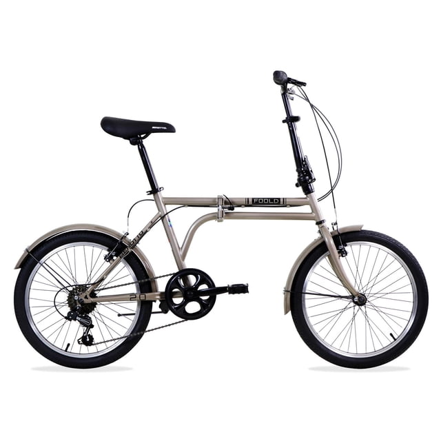 Bicicleta BENOTTO Plegable FOOLD R20 6V Frenos V Acero dorado
