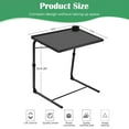 thumbnail image 6 of 2 Pack TV Tray - TV Table, Folding Table Trays, w/6 Height & 3 Tilt Angle, w/Cup Holder, Dinner Tray for Eating on Couch, Laptop, Bed & Couch, 6 of 8