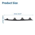thumbnail image 3 of No.531240R040 Front Grille Trim Grill Lower Hood Bumper Grille Grill for Toyota RAV4 19-22 1 Pcs Black, 3 of 6