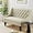Beige, variant on 50" Small Modern Loveseat Settee Sofa Linen Fabric 2-Seat Sofa Couch Tufted Love Seat Dining with Back Upholstered Banquette Sofas for Living Room Bedroom Small Space Entryway