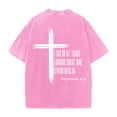 thumbnail image 5 of IWRICH Men's Graphic Printed Crew Neck T Shirts Short Sleeve Plus Size Tshirts Baggy Acid Washed Tees Pink XL, 5 of 6