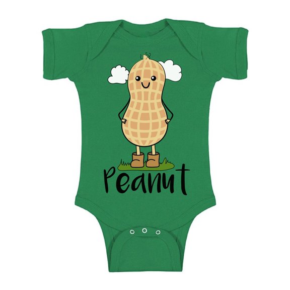 Awkward Styles Peanut One Piece Newborn Baby Peanut Outfit Little Peanut One Piece Romper Peanut Baby Bodysuit Short Sleeve Cute Baby Romper Baby Items Baby Girl Clothes Peanut Romper for Baby Boys