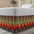 thumbnail image 1 of Ambesonne Multi-color Gathered Microfiber Bed Skirt, Full, 1 of 2