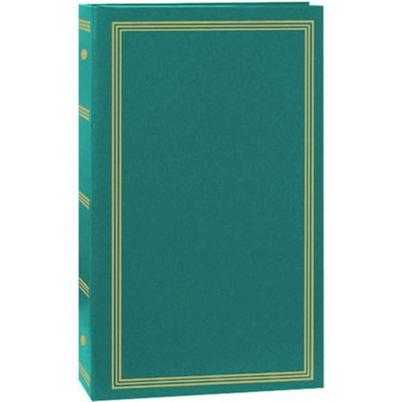 Pioneer Photo Album Classic 3 Ring Photo Album with Gold Trim, Holds 300 4x6" Photos, 3 Per Page, Teal