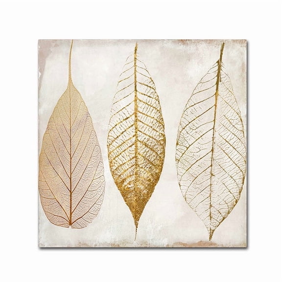Color Bakery 'Fallen Gold II' Canvas Wall Art 14 x 14