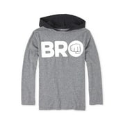 The Children's Place "Bro" Long Sleeve Hooded Shirt (Little Boys & Big Boys)