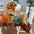 thumbnail image 3 of Fall Square Tablecloth, Square Fall Tablecloth 60 Inch, Autumn Pumpkin Thanksgiving Tablecloth Square, Fall Table Cover Square, 3 of 3
