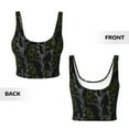 thumbnail image 5 of Kdxio Lilies Flowers Print Workout Crop Tank Top for Women Racerback Yoga Tank Tops Athletic Sports Shirts Exercise Undershirts, 5 of 9