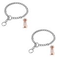 thumbnail image 4 of Transemion Dog Chain Collars Lightweight And Durable Metal Collar For Smooth Pet Walking Appropriate Size 2Set, 4 of 6