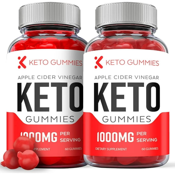 (2 Pack) Keto Gummies - Keto ACV Gummies - Apple Cider Vinegar Supplement for Weight Loss - Energy & Focus Boosting Dietary Supplements for Weight Management & Metabolism - Fat Burn - 120 Gummies