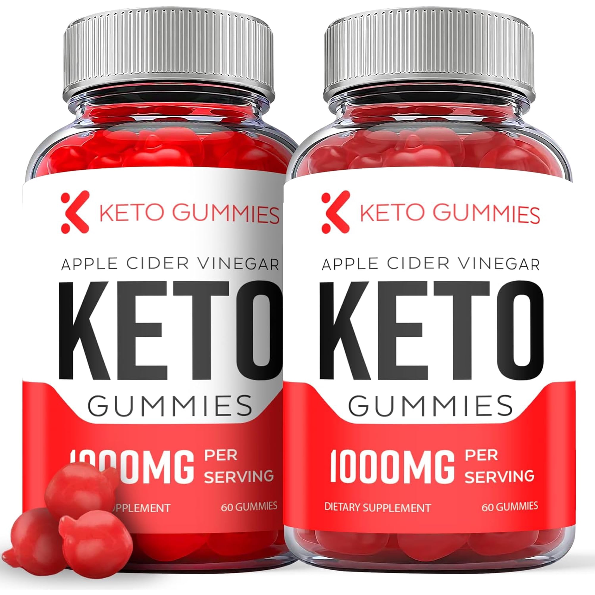 (2 Pack) Keto Gummies - Keto ACV Gummies - Apple Cider Vinegar Supplement for Weight Loss - Energy & Focus Boosting Dietary Supplements for Weight Management & Metabolism - Fat Burn - 120 Gummies