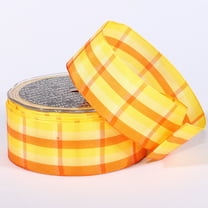The Ribbon People Yellow and Orange Summer Plaid Wired Craft Ribbon 1.5" x 27 Yards