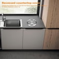 thumbnail image 2 of Stainless Steel Garbage Flap Lid Trash Bin Cover Flush -in Balance Swing Flap Garbage Lid For Kitch, 2 of 5