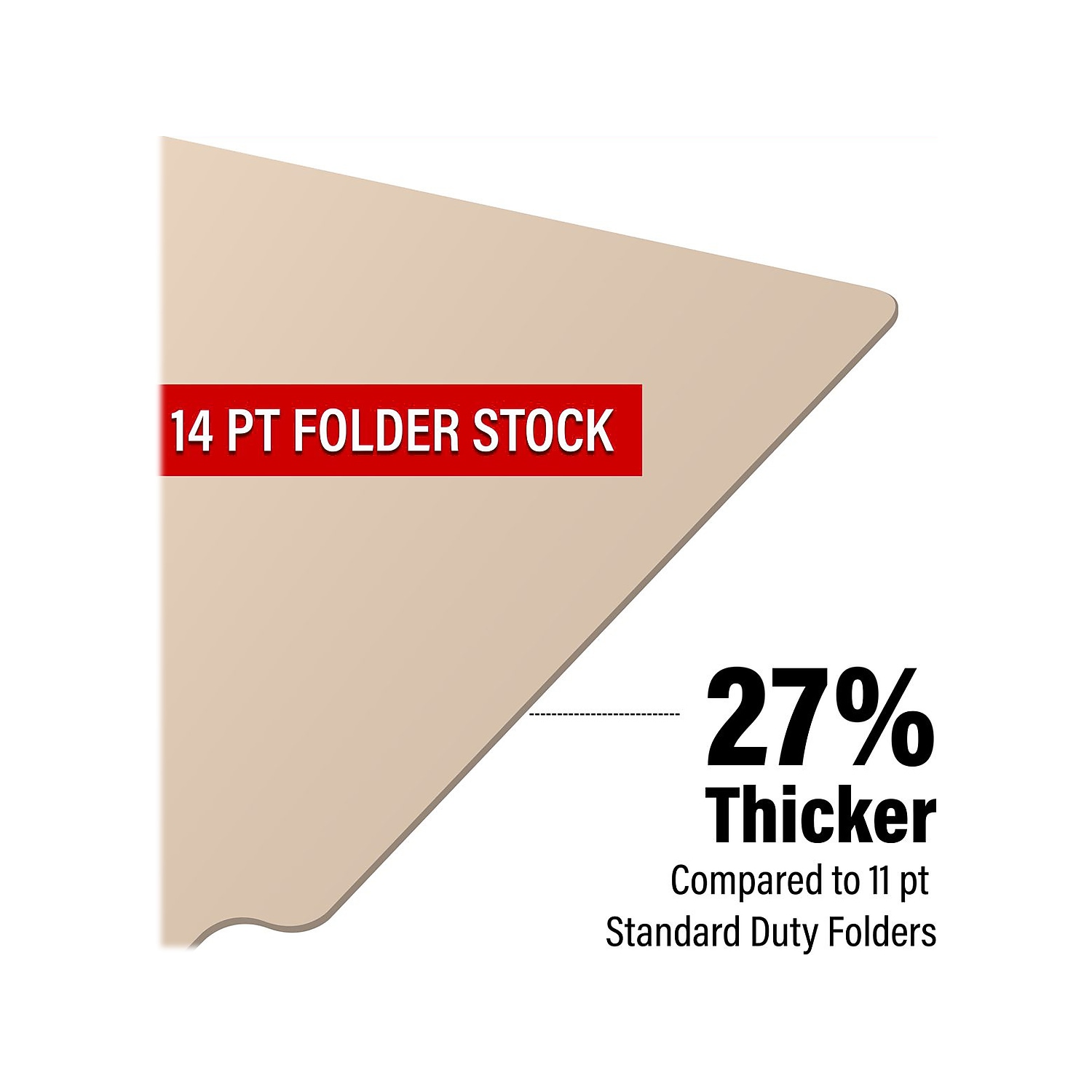 Medical Arts Press Reinforced End Tab File Folder Straight Cut Letter-Size Manila 50/Box (S-01323)
