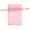 Pink, variant on Silver Organza Drawstring Pouches - Case of 100