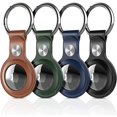thumbnail image 2 of [Lote de 4] étuis Airtag en Cuir PU con Airtag Porte clés ? Protection Anti-Perte et Anti-Rayures pour AirTags Apple 2021 sur Clés Sacs Bagages et Colliers d'animaux domestiques-Cuir, 2 of 7