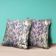 thumbnail image 4 of Amrita Sen Designs CAPL943FSDS-ZP-16x16 16 x 16 in. Tulip Bouquet Suede Zippered Pillow with Insert - Pink, Silver & Gold, 4 of 5