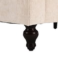 thumbnail image 4 of Chenille Fabric Loveseat with Curved Edges | Ideal for Bedroom Reading Nook, Soft Touch, 4 of 6