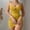 Yellow, variant on Sexy Chain Sheer Mesh Ruched Bodycon Mini Lingerie Dress with Thong 2 Piece Set Outfits
