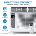 thumbnail image 2 of Bingirl 6000 BTU Window Air Conditioner without WIFI | Cools 250sq.Ft Room, Energy - Saving with Remote, Timer Function and Easy Install Kit, 115V/60Hz, 2 of 5