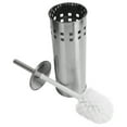 thumbnail image 2 of Juego de cepillo de inodoro y soporte ventilado Cepillo de limpieza de acero inoxidable para inodoro de baño, 2 of 14
