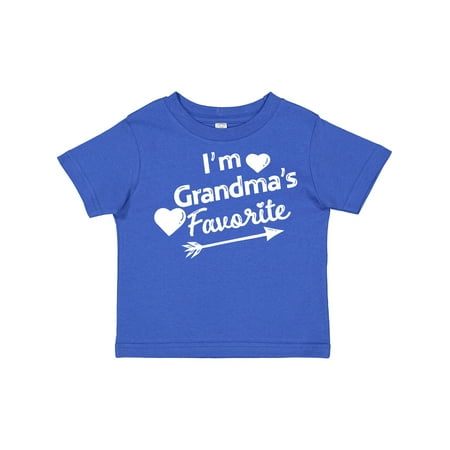 

Inktastic I m Grandma s Favorite with Arrow and Hearts Gift Toddler Boy or Toddler Girl T-Shirt