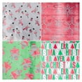 thumbnail image 2 of JAM Paper Red Ho Ho Santa Christmas Wrapping Paper Set, Multi-Color, 4 Rolls, 100 Sq. ft, 2 of 10