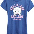 thumbnail image 3 of Instant Message - Childless Cat Lady Society - Women's Short Sleeve Graphic T-Shirt, 3 of 6