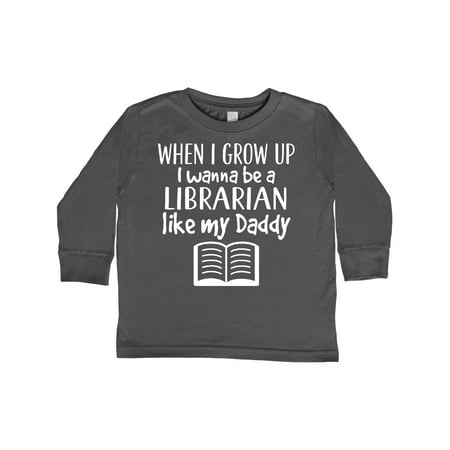 

Inktastic Future Librarian Like Daddy Gift Toddler Boy or Toddler Girl Long Sleeve T-Shirt