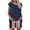#322-Brown, variant on TaTaai Womens Casual Lounge Set Short Sleeve Round Neck Top Elastic Waist Shorts Random Print Pockets Tie Side 2 Piece Summer Home Gift