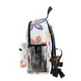 thumbnail image 4 of FORMRS School Backpack with Front Zippered Pocket 12" Student Travel Daypack, Blue Retro Flower, 4 of 6