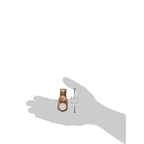 East Penn E6B-545 0.5 in. Battery Cable Stud Copper Lug, 2 Gauge - Pack of 2