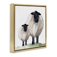 thumbnail image 3 of Stupell Industries Sheep And Lamb Portrait Gold Framed Floater Canvas Wall Art, design by Michele Norman, 3 of 9