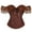 Coffee, variant on yunLCZ Shapewear for women Women Floral Lace Off Shoulder Corset Bustier Boned Overbust Corset Bodyshaper Lingerie Top